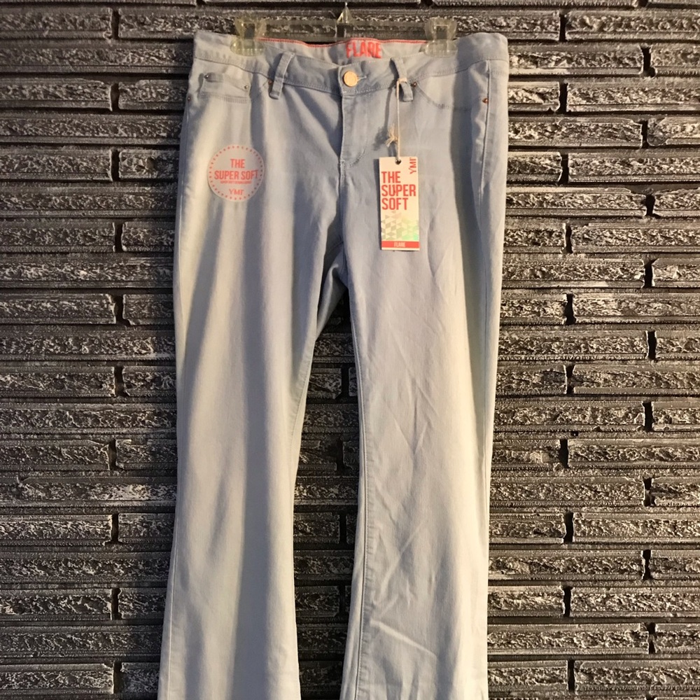 Super soft light wash denim.